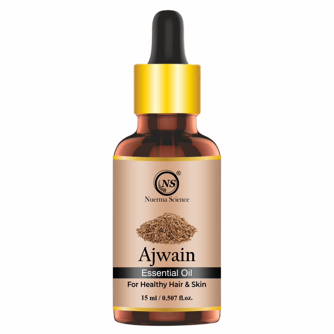 Nuerma Science Pure Ajwain Essential Oil For Skin Care & Hair Care - 15ml