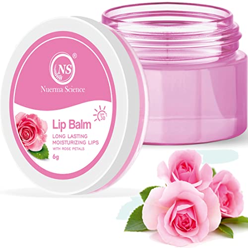 Nuerma Science Rose Petals Lip Balm | Long Lasting Moisturizing Lips - 6gm