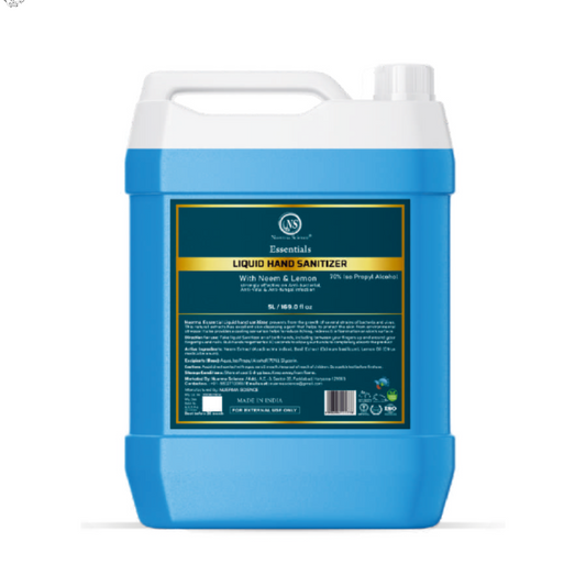 Nuerma Science Liquid Hand Sanitizer | Protects from Bacteria & Viruses - 5L