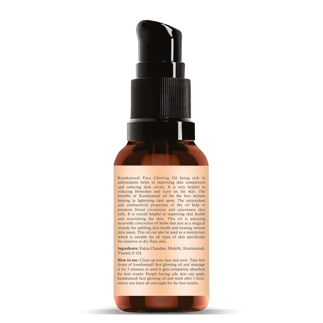 Nuerma Science Kumkumadi Face Oil 30ml | Glowing Skin, Saffron, Rakht Chandan, Mulethi & Vitamin E | Skin Brightening & Anti-Ageing