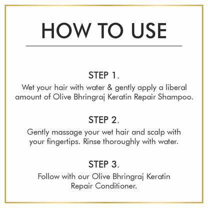 Nuerma Science Olive Bhringraj Hair Shampoo & Conditioner | Hair Strength, Shine & Scalp Nourishment | Sulphate & Paraben Free | Pack of 2, 700ml